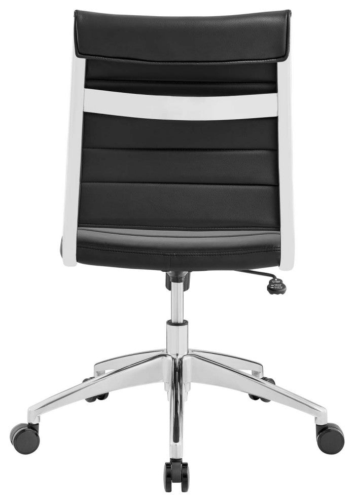 Modway Jive Armless Mid Back Office Chair, Black