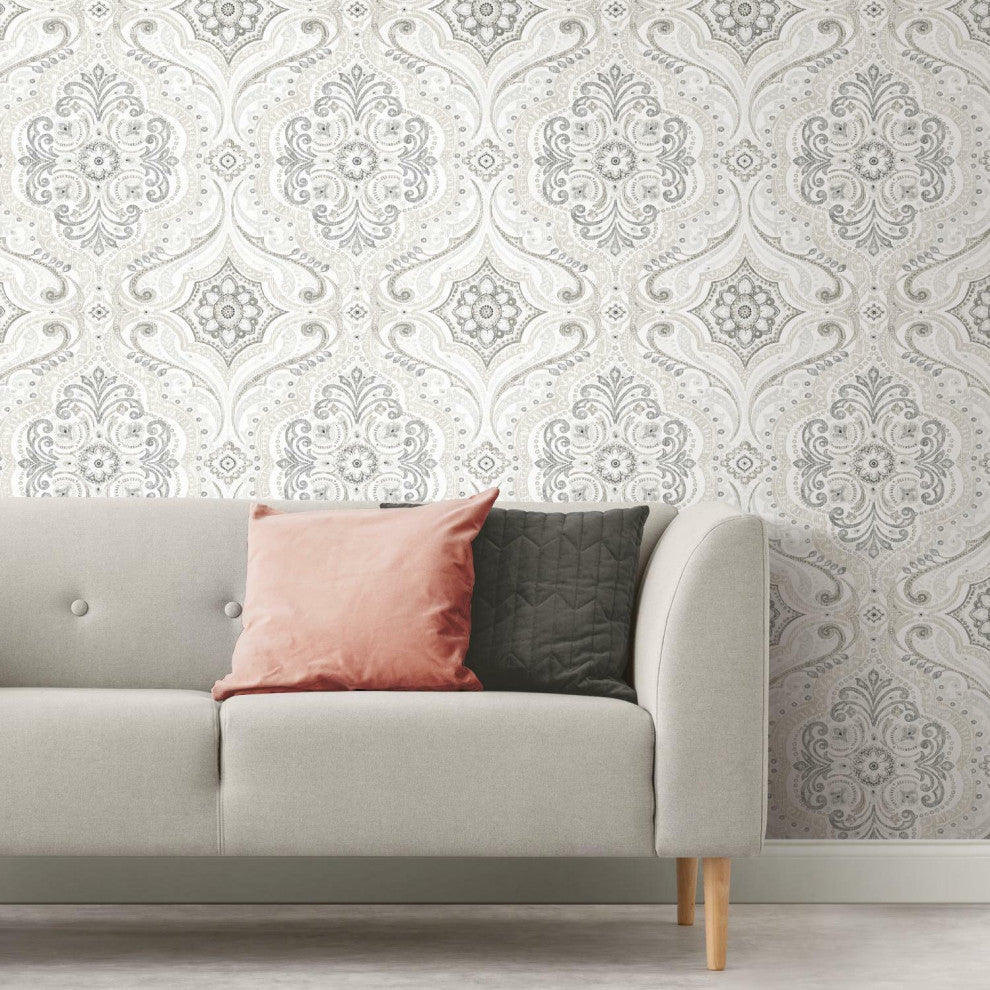 Bohemian Damask Peel & Stick Wallpaper
