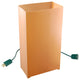 Electric LED Luminaria Kit With 6 Lanterns, Tan