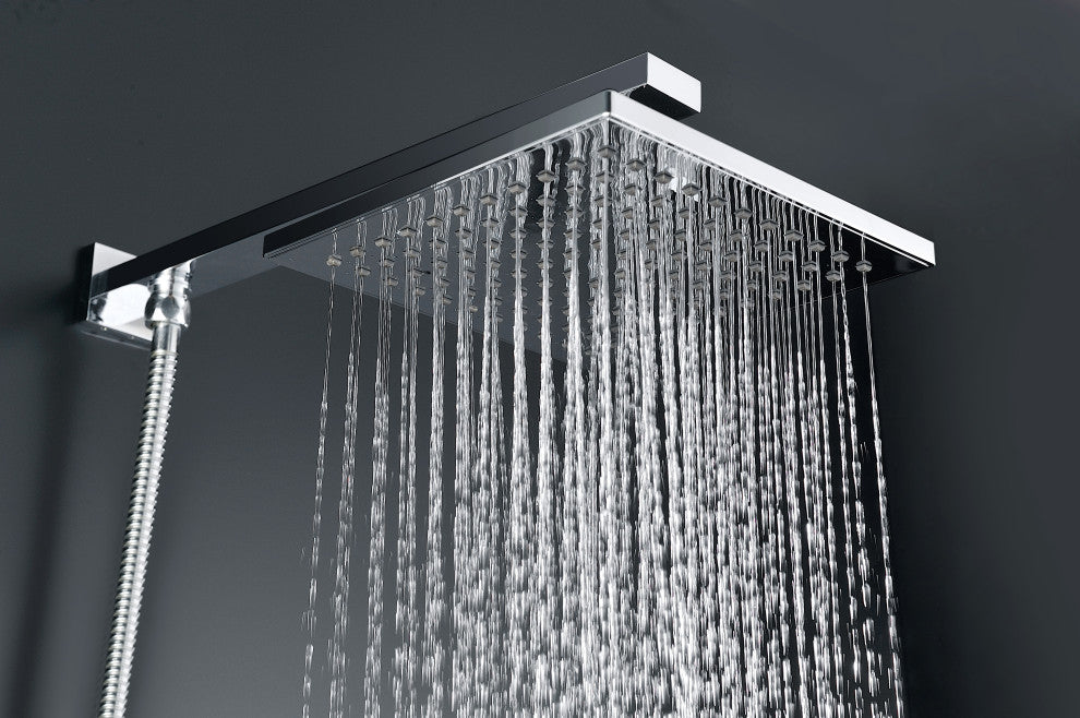 ANZZI Byne 1-Handle 1-Spray Tub and Shower Faucet With Sprayer Wand, Polished Ch