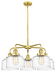 Innovations Bell 5 26" Chandelier Satin Gold