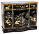Black Lacquer Curved Sideboard Landscape