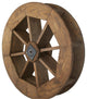 Pressure Treated Pine Waterwheel, Walnut Stain, 36"