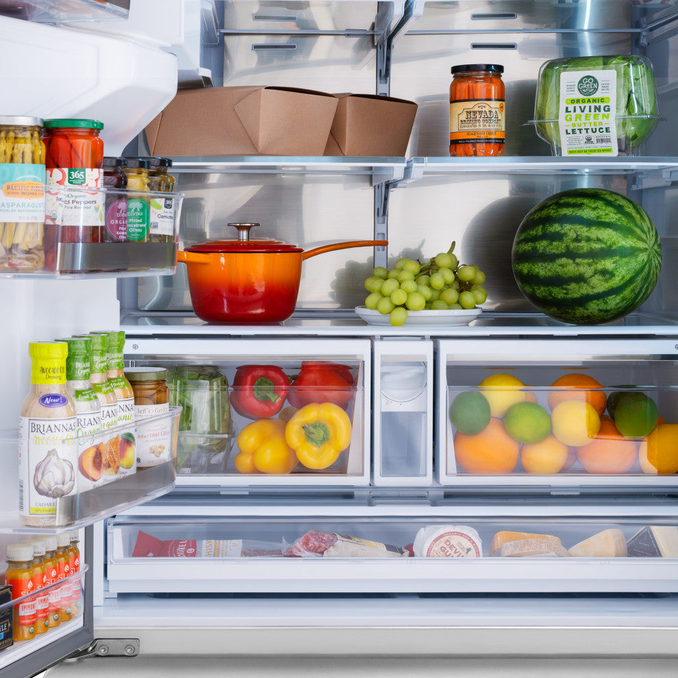 ZLINE 36" Standard Depth Refrigerator With Water, Stainless RSMZ-W-36-FCB