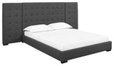 Primrose Queen Upholstered Fabric Platform Bed