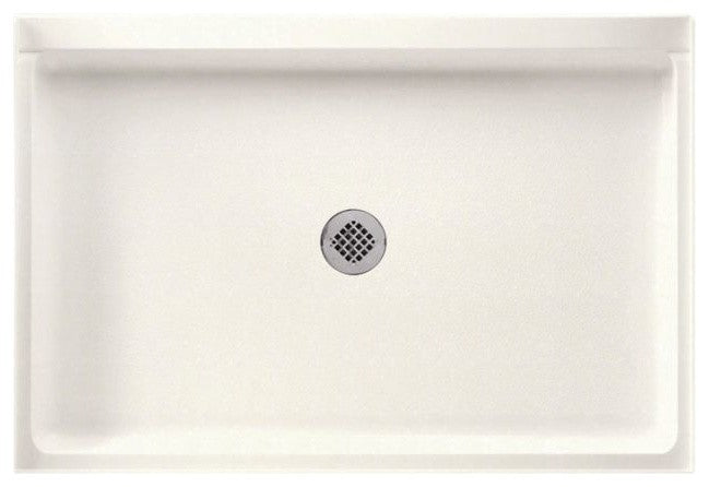 Swan 32"x48"x10" Solid Surface Shower Base, Tahiti Ivory