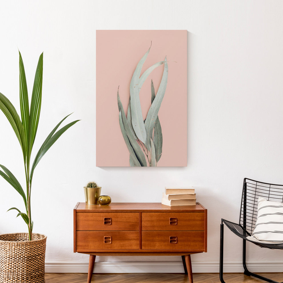 Leaf With Blush 20x30 Canvas Wall Art