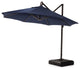 Modular 10ft Sunbrella Outdoor Round Patio Umbrella, Navy Blue