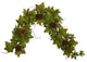 Nearly Natural 5' Fall Maple Leaf with Pine Cones Artificial Garland