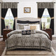 Madison Park Microfiber Jacquard 24-Piece Comforter Set, California King