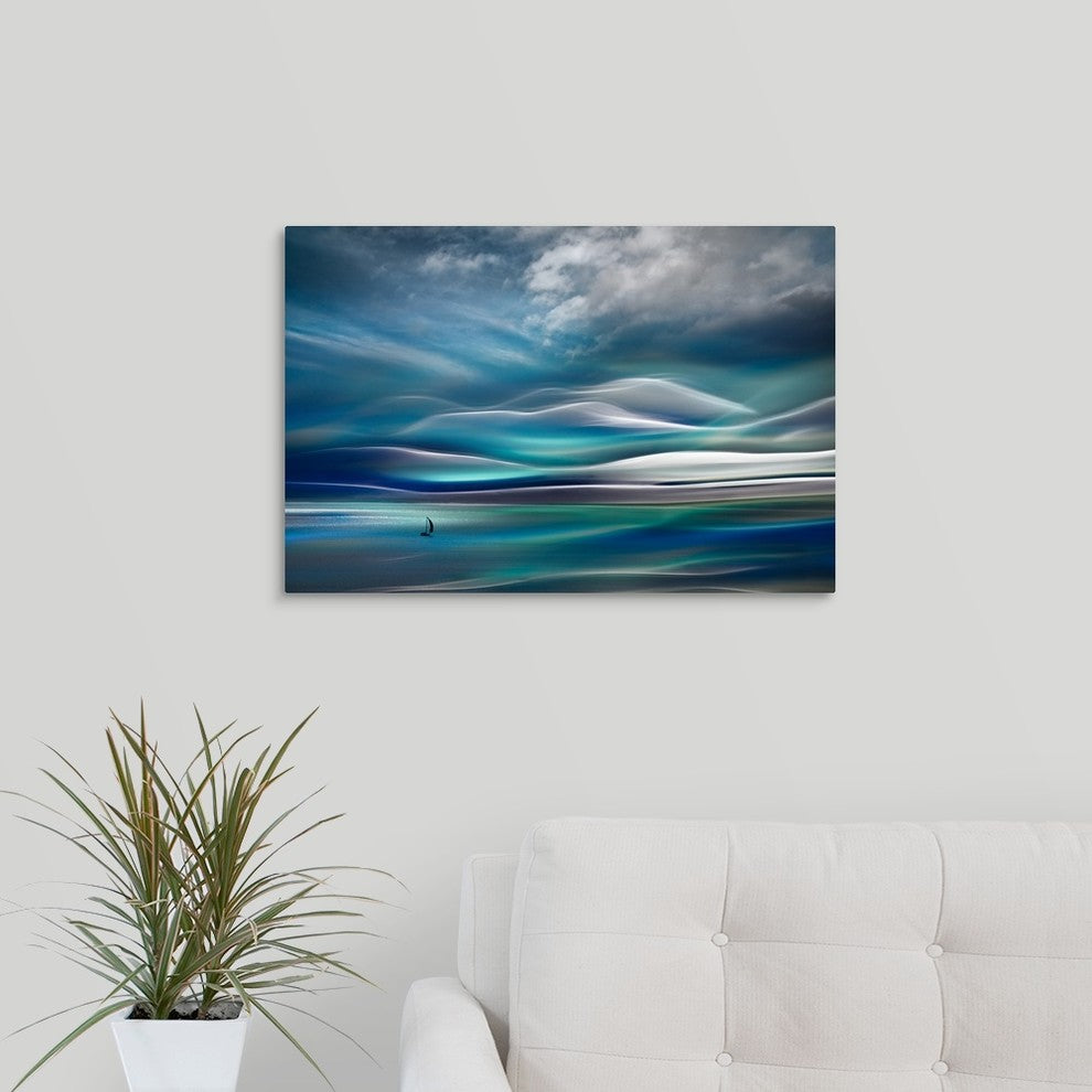 "Sailing" Wrapped Canvas Art Print, 24"x16"x1.5"