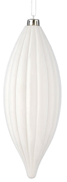 8" White Matte Line Finial, 4 per Bag