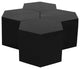 Eternal Modular Coffee Table, Black, 4 Piece