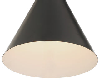 Xavier One Light Pendant in Matte Black