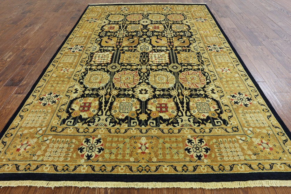 6'x9' Handmade Oriental Peshawar Area Rug, W2084
