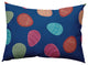 Egg Hunt Easter Indoor/Outdoor Lumbar Pillow, Dark Cobalt Blue, 14x20"