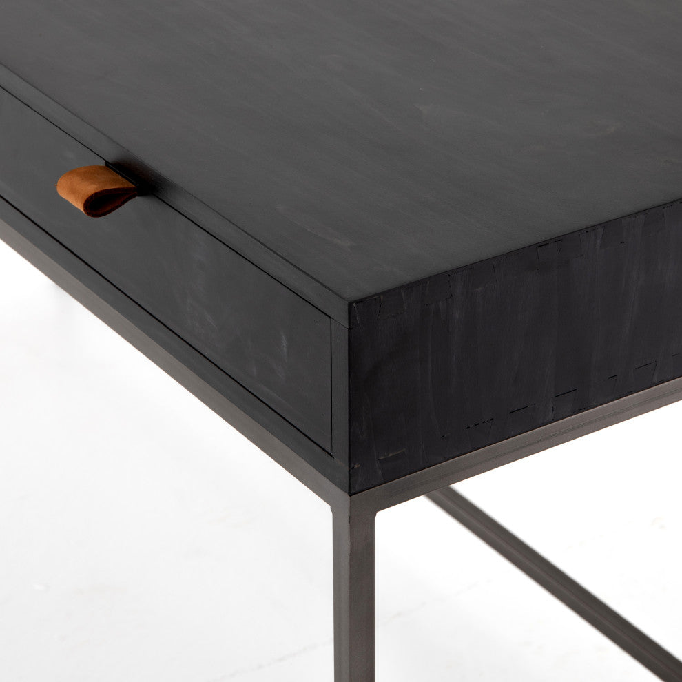 Trey Modular Writing Desk-Black Wash Pop