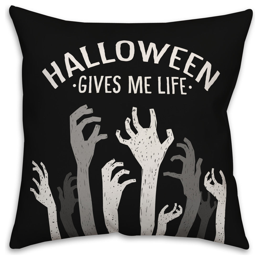 Halloween Hands 18"x18" Throw Pillow