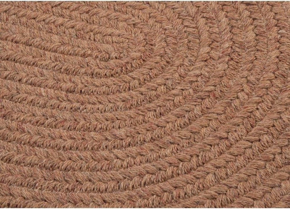 Colonial Mills Bristol WL45 Mocha Traditional Area Rug, Round 8'x8'