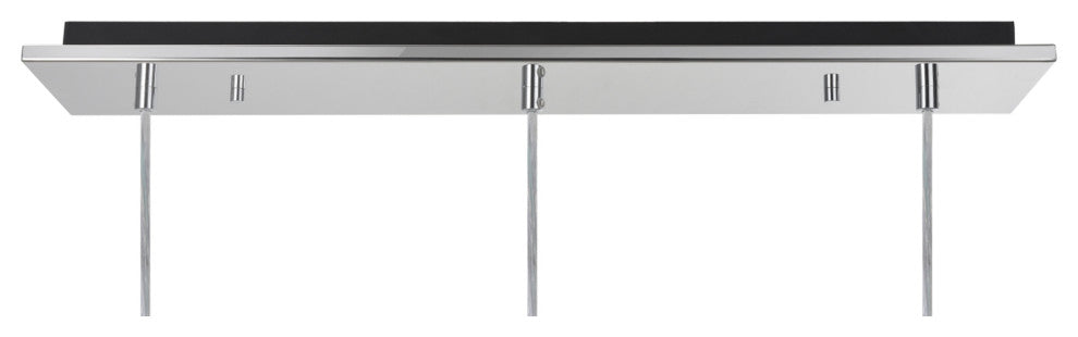 61035 Adjustable LED 3-Light Hanging Pendant Ceiling Light, Chrome