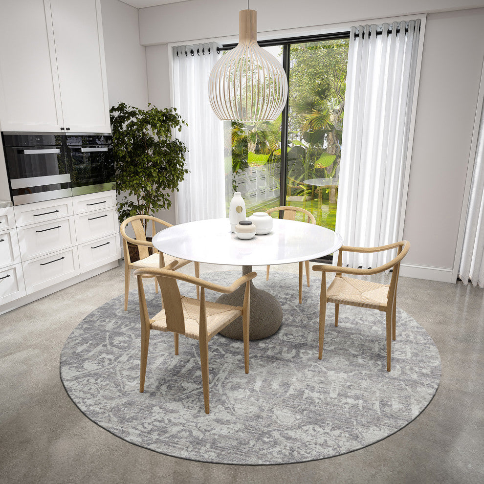 Aberdeen AB1 Flannel 8' x 8' Round Rug