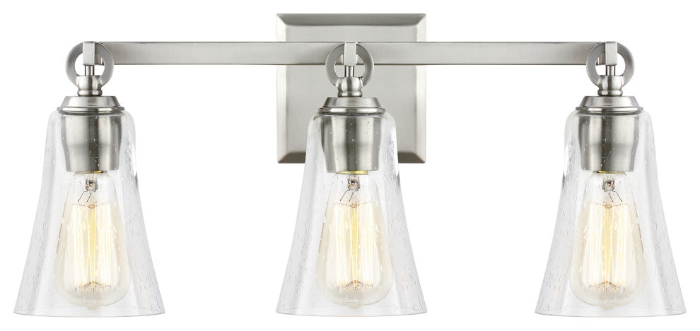 3-Light Vanity, Satin Nickel