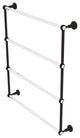 Pacific Grove 4 Tier 30" Ladder Towel Bar with Groovy Accents, Oil Rubbed Bronze