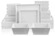 Stone Lain Grace Stoneware 24 Piece Dinnerware Set, White