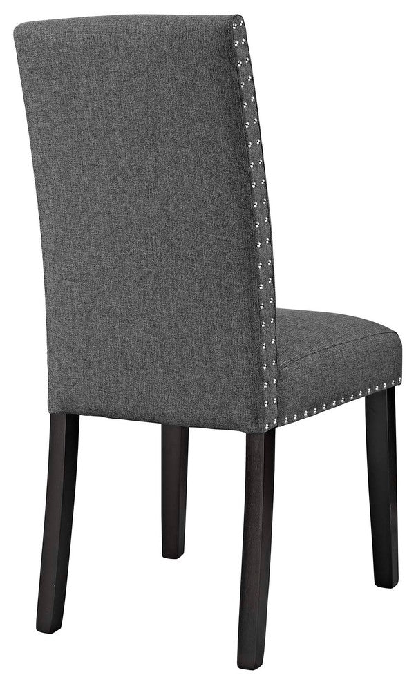 Parcel Dining Side Chair Fabric Set of 4, Gray