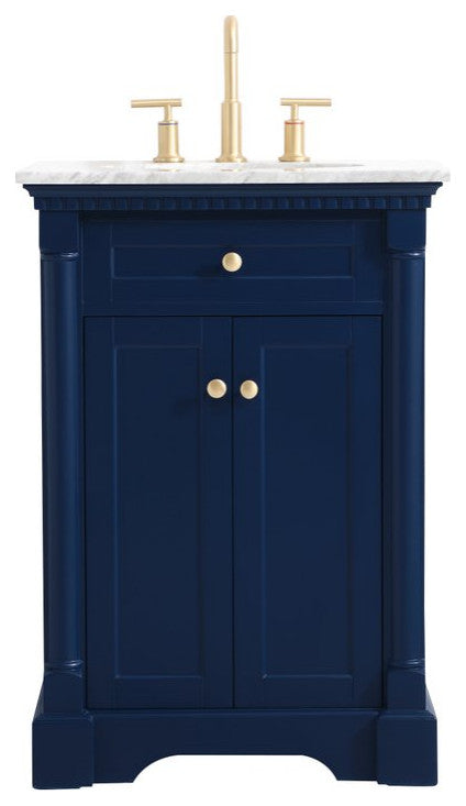 Home Living 24" Single Bathroom Vanity, Blue