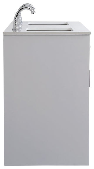 22" Traditional Grey-Light Bathroom Vanity