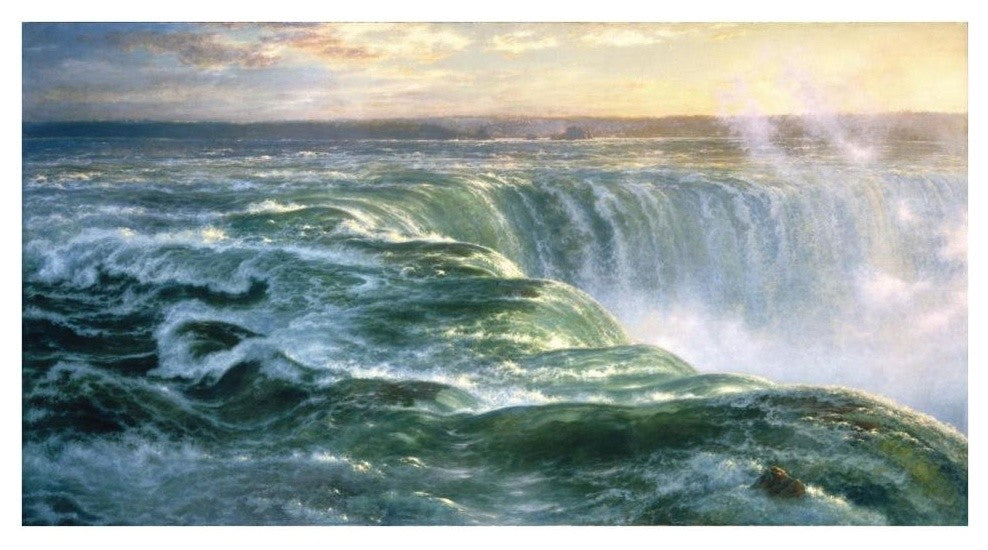 "Niagara, 1866" Digital Paper Print by Louis Remy Mignot, 38"x21"
