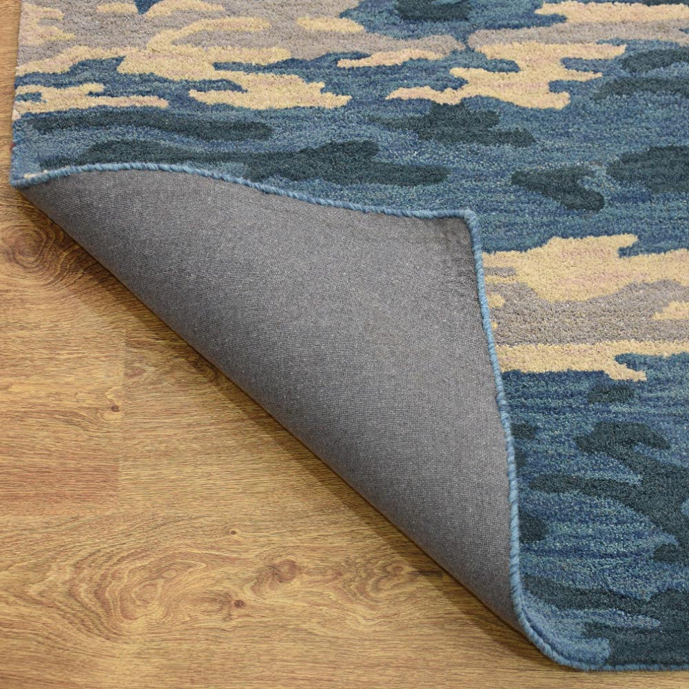 HAND TUFTED WOOL ECO-FRIENDLY AREA RUGS- Multicolor,Abstract