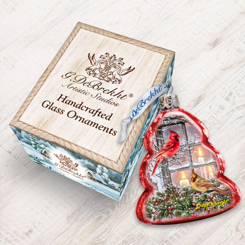 Together for Christmas Mercury Glass Ornament