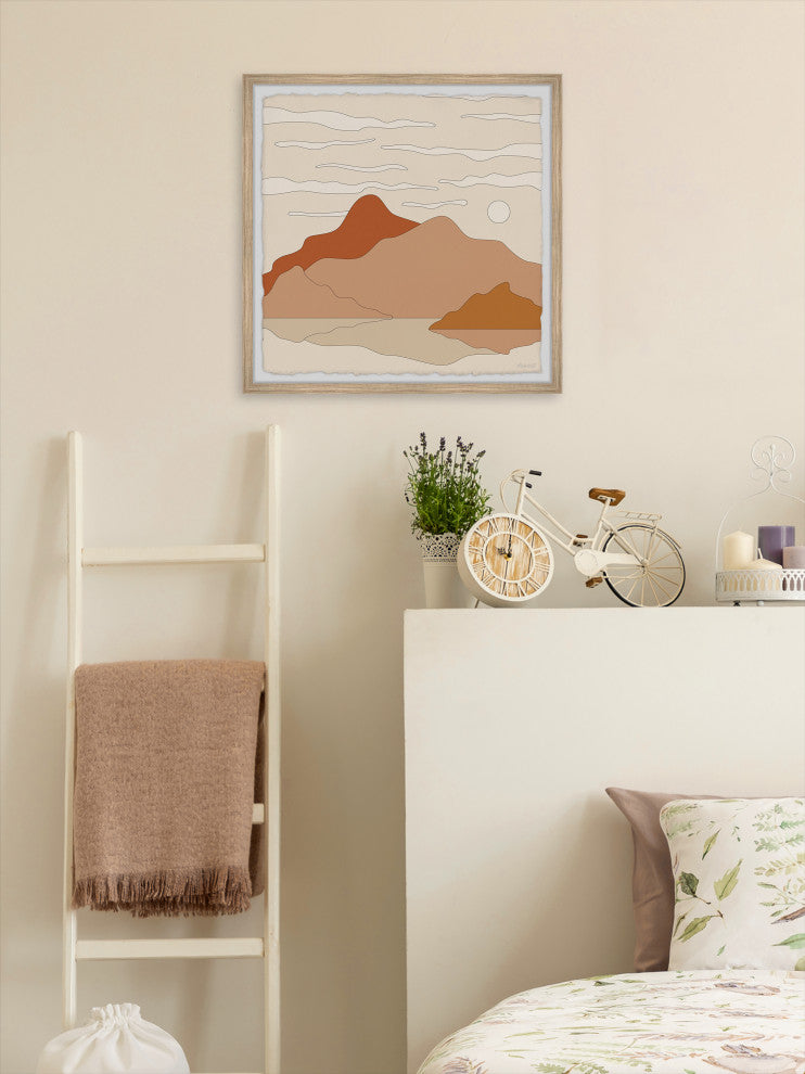 "Mountain Wilderness" Framed Painting Print, 32x32