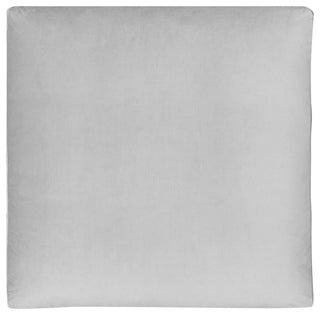 Commix Down Filled Overstuffed Performance Velvet Ottoman - Light Gray...