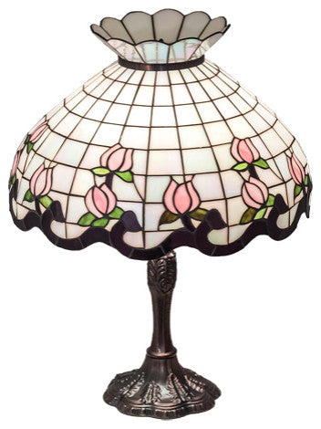 Meyda Lighting 232791 26" High Roseborder Table Lamp