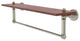 Waverly Place 22" Solid Wood Shelf and Towel Bar, Polished Nickel