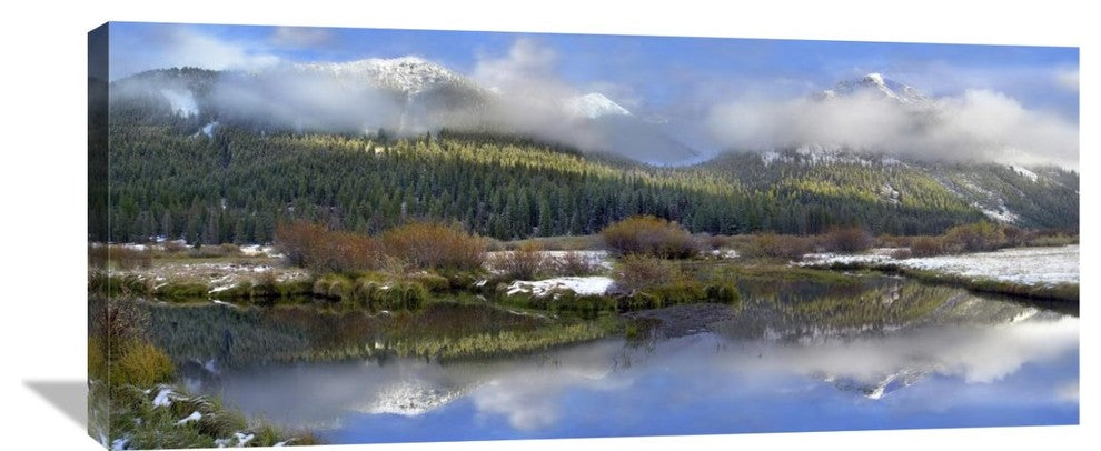 "Panoramic View Of The Pioneer Mountains, Idaho" Artwork, 40" x 17.2"