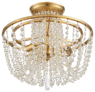 Crystorama Lighting Group ARC-1900-CL-MWP Arcadia 3 Light 15"W - Antique Silver