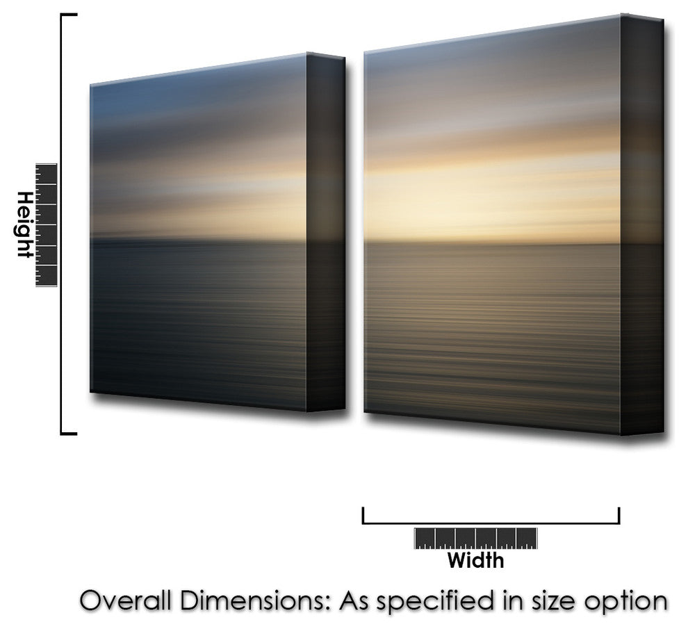 Ready2HangArt 'Blur Stripes XXVII' 2-PC Canvas Wall Art Set, 16 in. Highx12 in