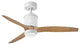 Hinkley Hover 52" LED Indoor/Outdoor Ceiling Fan, Matte White + KOA wood blades