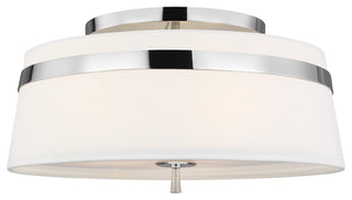 Cordtlandt Large Semi-Flush Mount, Polished Nickel