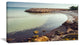 "Little Lagoon With Fishermen Africa" Seashore Canvas Art, 40"x20"
