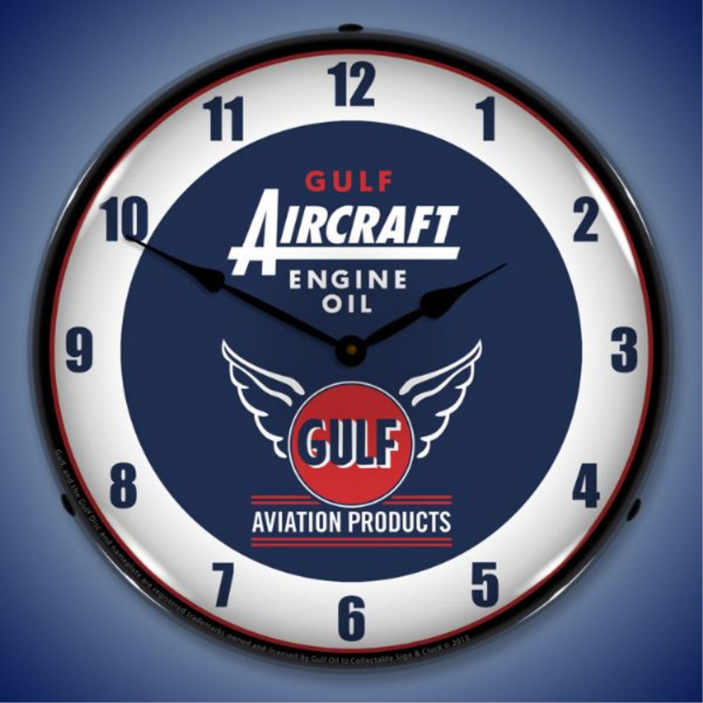 GO1303425 Gulf Aircraft Engine Oil Clock