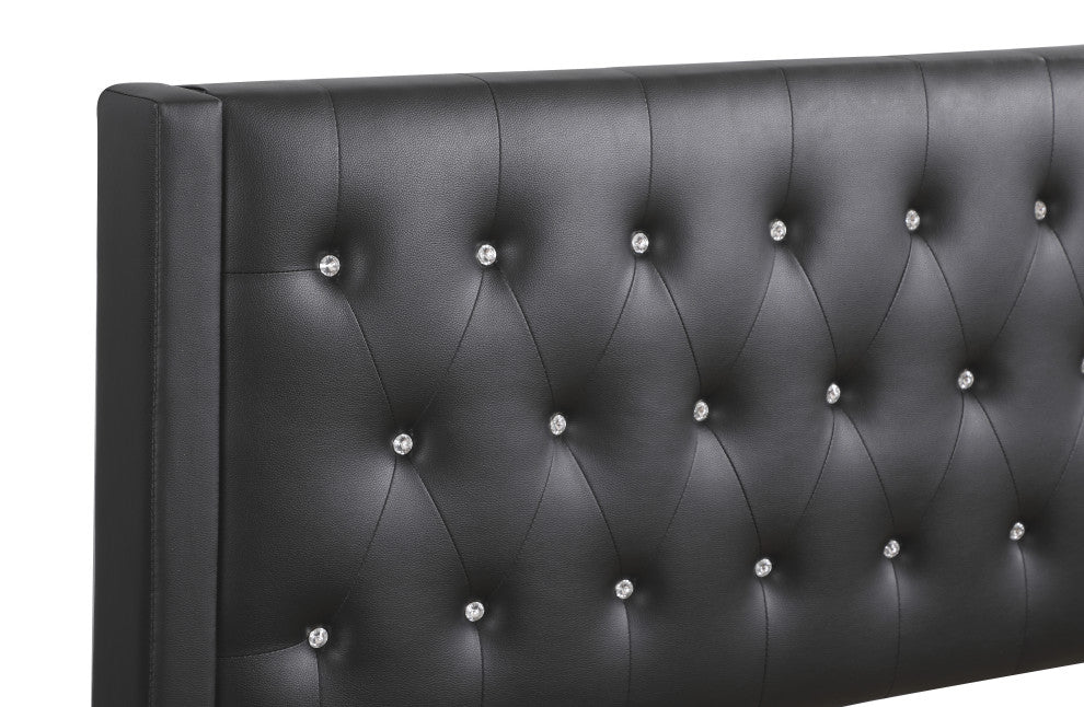 Bergen King Bed, Black