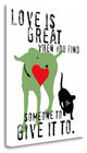 "Love Is Great" By Ginger Oliphant, Giclee Print on Gallery Wrap Canvas