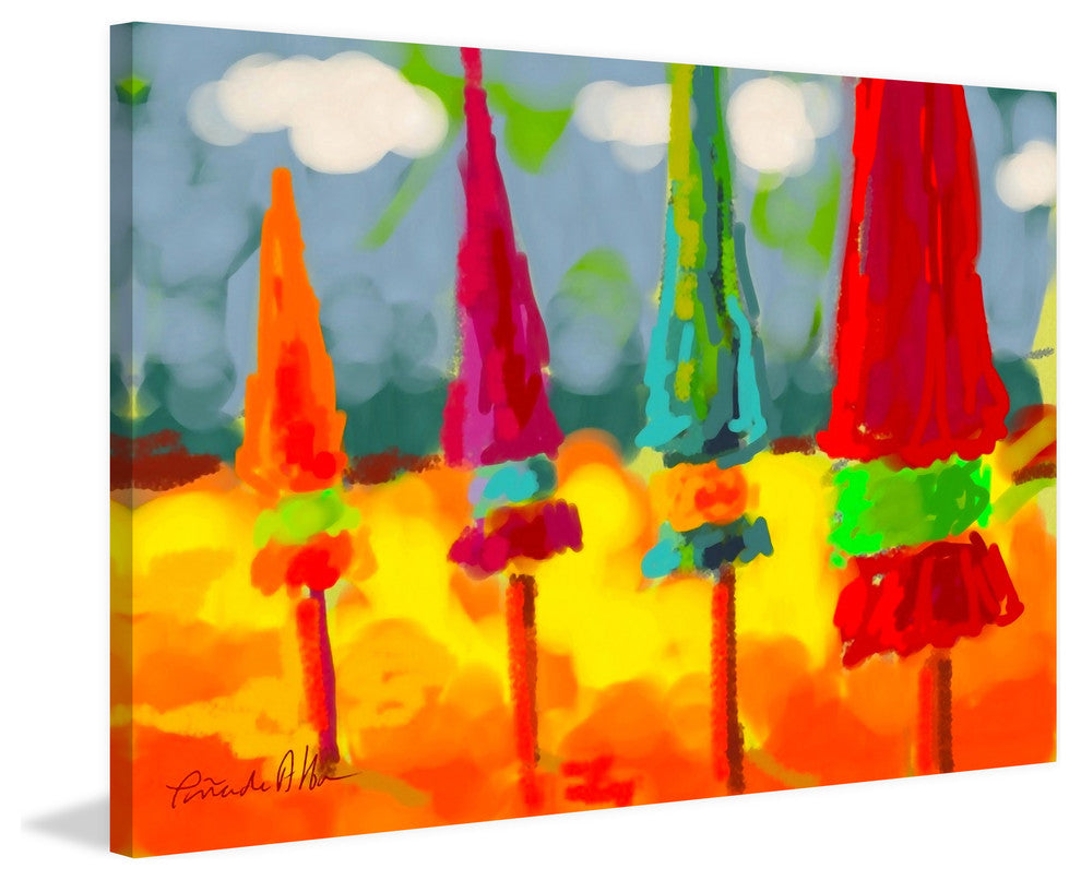 Marmont Hill, "Deauville France" by Arthur Pina Painting Wrapped Canvas, 24x16
