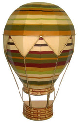 13" Hot Air Balloon Wall Sculpture, Retro Art Unique