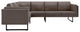 vidaXL Sofa Sectional Sofa L Shape Corner Couch with Pillows Taupe Fabric